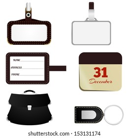 Set of items for business