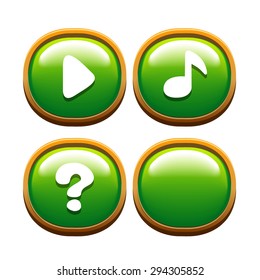The set of items for in-game interfaces, buttons