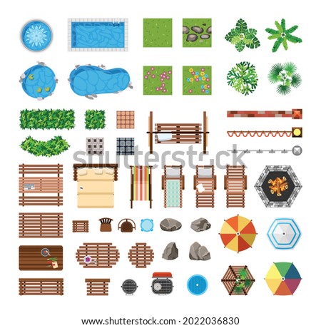 Similar – Image, Stock Photo Garden chairs Garden plot
