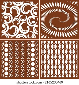 Set Jali Laser Cutting Design Stock Vector (Royalty Free) 2165238469 ...