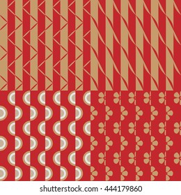 set of Japan Style Pattern - background abstract