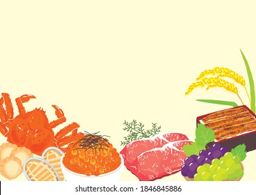 Conjunto de ingredientes japoneses de primera clase
