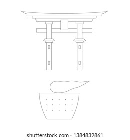Set of Japanese Landmark, Vector