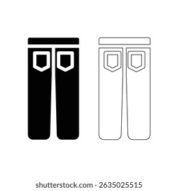 Conjunto de Calças Jeans Ícones
