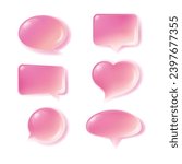 A set of jelly material borders and shapes