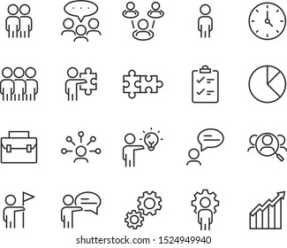 set of job icons, business, work, hr, company, management, skill, team