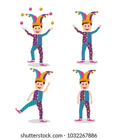 set of joker cartoon