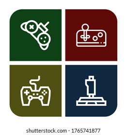Set of joypad icons. Such as Controller, Joystick, Game controller , joypad icons