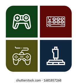 Set of joypad icons. Such as Gamepad, Joystick, Game , joypad icons