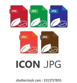 Set JPG image file format icon. Can be used for graphic and web design