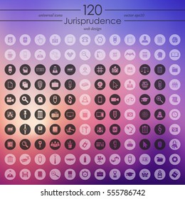 Set of jurisprudence icons