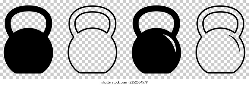 Conjunto de iconos de timbre. Ilustración del vector aislada en fondo transparente
