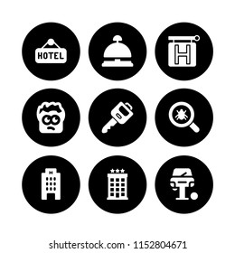 set with key, construction and tools, pest vector icons for web and mobile app