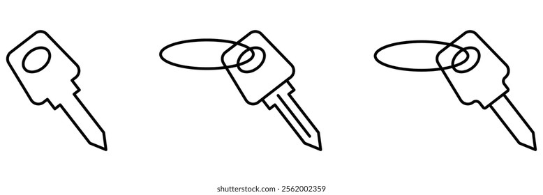 set of key icon vector illustration eps 10.