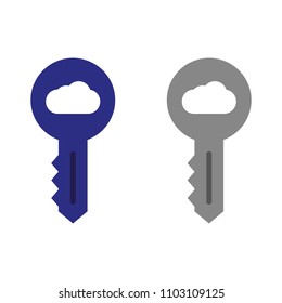 a set of key icons