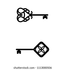 a set of key icons