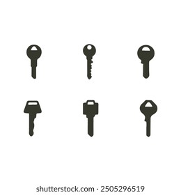 Ilustración de llaves, llaves de casa, llaves de habitación, llaves de puerta