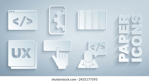 Set Keyboard, Color palette guide, UI UX design, Front end development, Web and  icon. Vector
