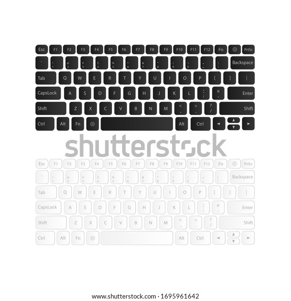 Set Keyboard Layouts Layout Keyboard Buttons Stock Vector (Royalty Free ...