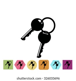 A set of keys icon