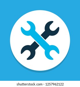 Set of keys icon colored symbol. Premium quality isolated wrench element in trendy style.