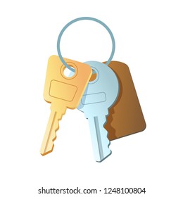 set of keys with a key fob on the ring