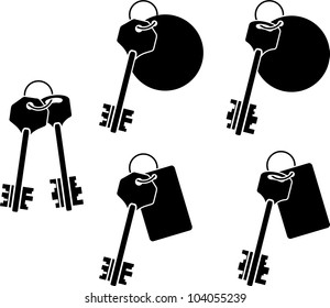 set of keys. sixth variant. vector illustration