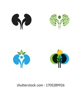 Set of kidney vector illustration design logo template