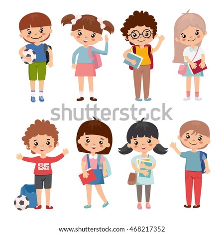 set kids characters boys