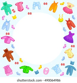 Set Kids Clothes Vector Illustration Isolated Stock Vector (Royalty ...