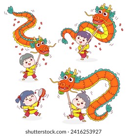 Set Kids in New Years Character.