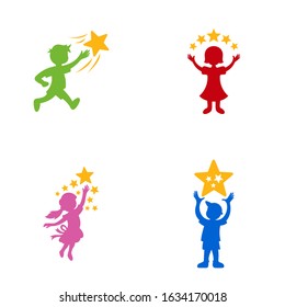 Kid Reach Stars Stock Illustrations Images Vectors Shutterstock