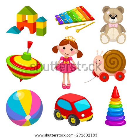 Set of kid's toys