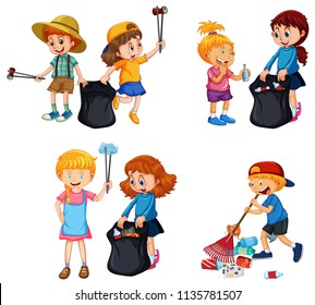 Kids Cleaning Clipart Images Stock Photos Vectors Shutterstock