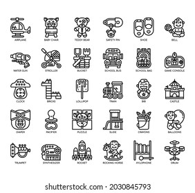 Conjunto de iconos finos de línea delgada y píxeles perfectos para cualquier proyecto web y de aplicación. 