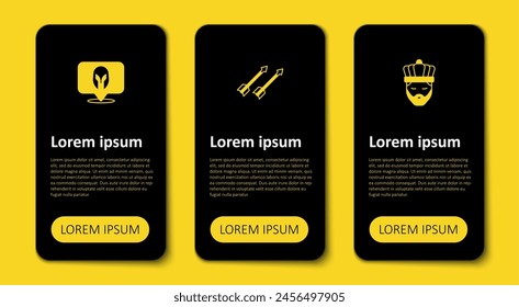 Set King with crown, Medieval arrows and helmet. Business infographic template. Vector