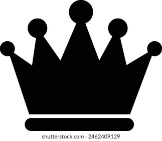 Set of king and queen crowns icon symbol. Royal Crown icons collection. Vector Illustration.