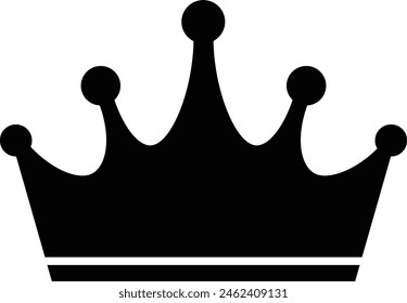 Set of king and queen crowns icon symbol. Royal Crown icons collection. Vector Illustration.