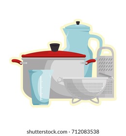 set of kitchen containers