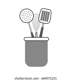set kitchen cutlery icon