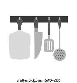 set kitchen cutlery icon