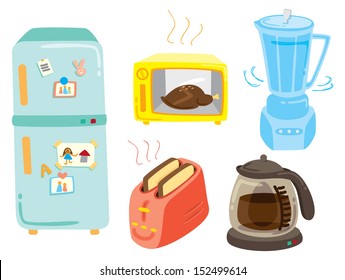 set of kitchen equipment icon