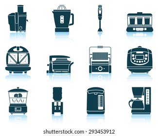 Set of kitchen equipment icons