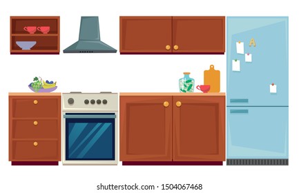 Kitchen Cabinets Cartoon