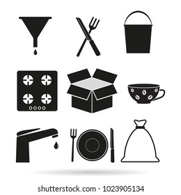 Set of kitchen icon