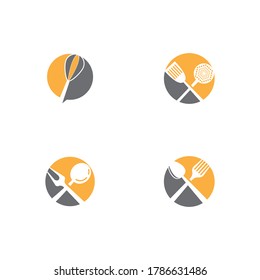 Establecer icono de cocina herramientas de cocina vectorial diseño plano