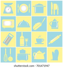 Set of kitchen icons