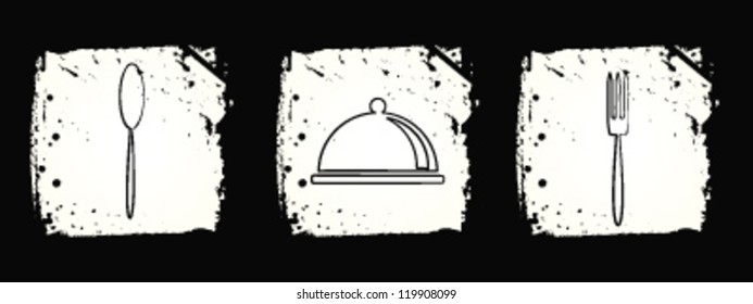 Set of kitchen icon/Vector illustration