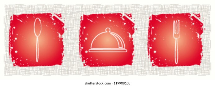 Set of kitchen icon/Vector illustration