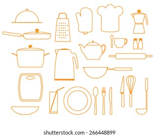 set of kitchen items